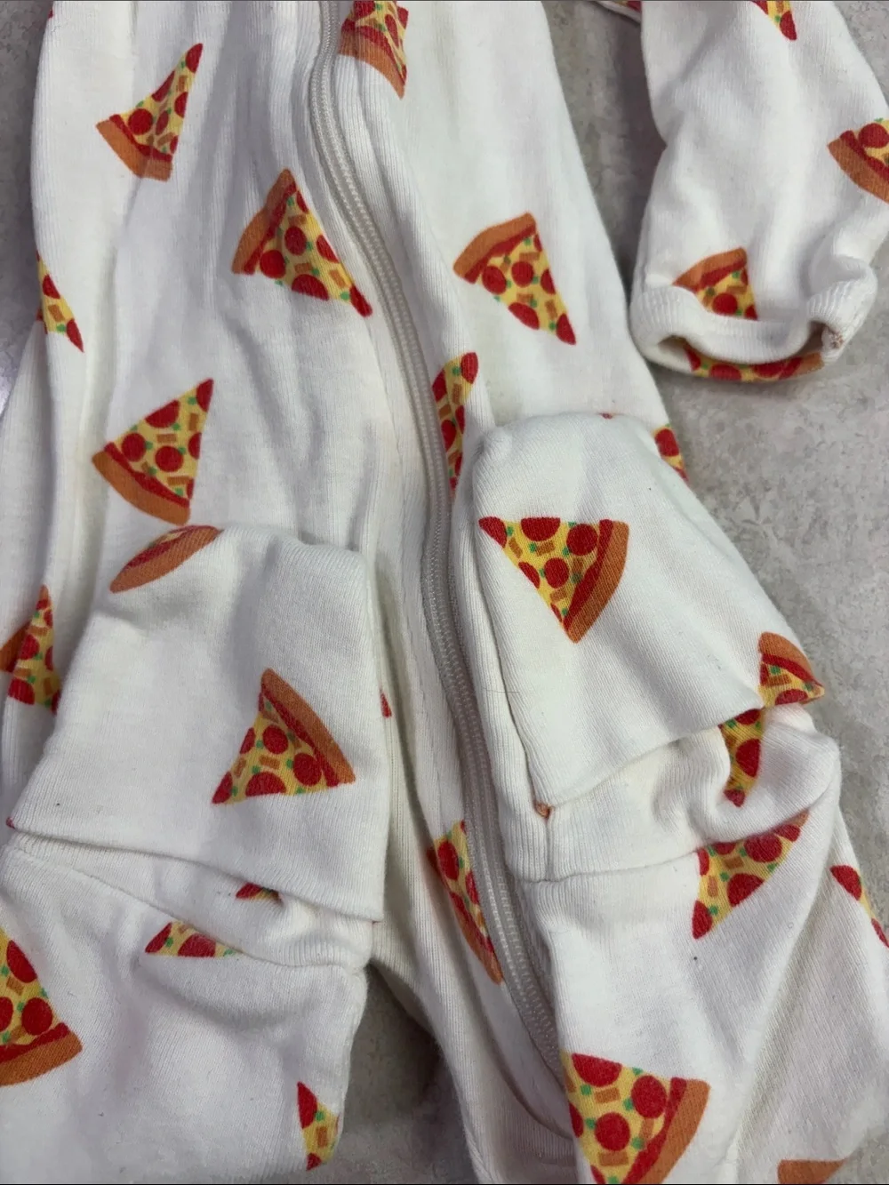 Monica + Andy 2 way zip pizza pjs